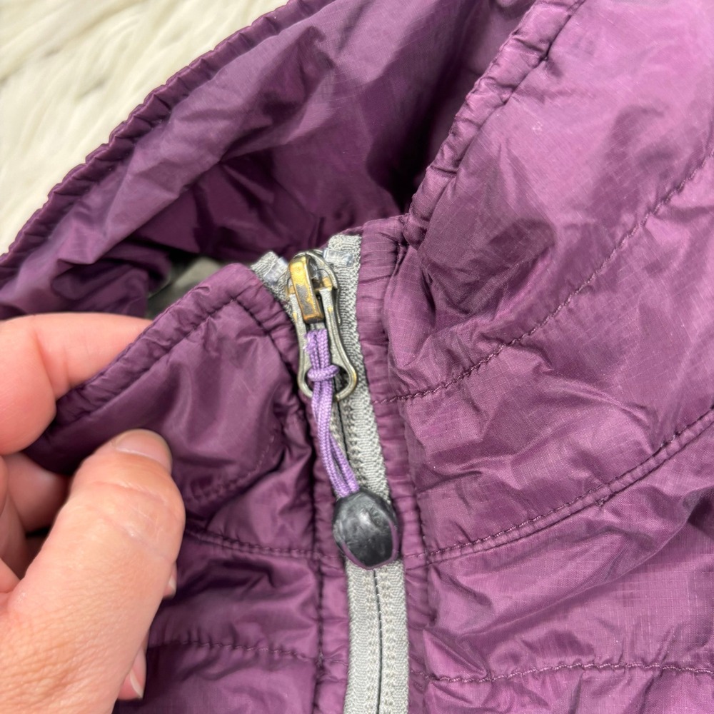 LL Bean Women's S Purple Primaloft Quilted Vest Full Zip Winter 288310 - Picture 3 of 6